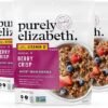 Purely Elizabeth Berry Crisp Granola wit Vitamin D, Made with Organic Oats and Ancient Grains, Gluten-Free, Non-GMO (3 Ct, 8oz Bags)